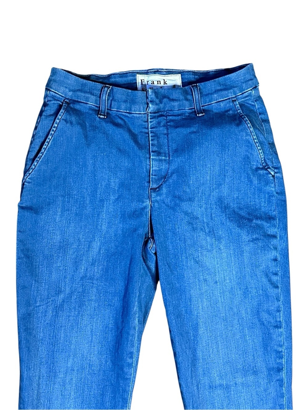 Frank & Eileen Wicklow Italian denim crop chinos 6 - Picture 3 of 7